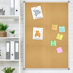 Lockways Large 60" x 36" Large Cork Board Bulletin Board, Framed CorkBoard - Image 5