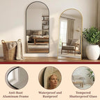 Suidia 81"x41" Arched Full Length Mirror - Image 6