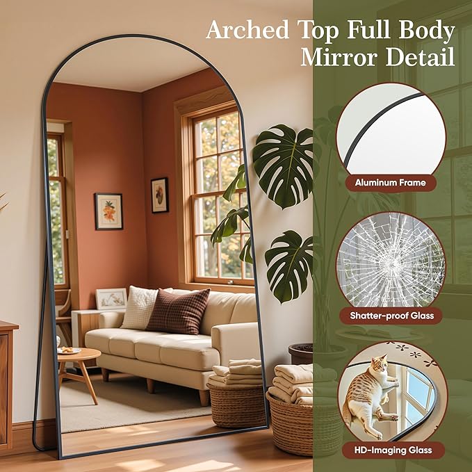 Full Length Mirror, Oversized Floor Mirrors, Leaning Free Standing Mirrors - Image 6