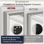 Keonjinn 40 x 30 Inch Brushed Nickel Bathroom Mirrors - Image 4