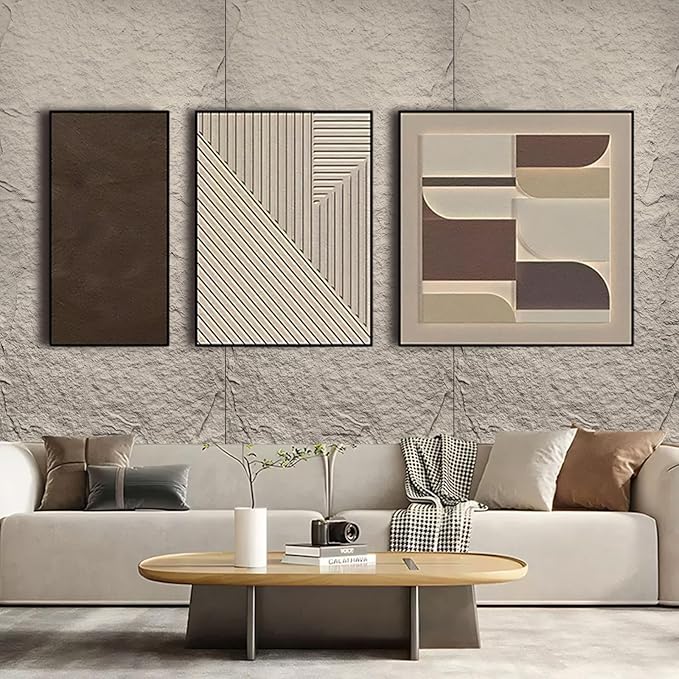 5-Pack 3D Faux Stone Wall Panels, PU Cement-Texture Wainscoting Panels - Image 5