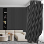 4 Pack Wood Panels for Wall, 106.3" × 11" Wood Slat Acoustic Panels for Wall by Ritollo