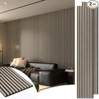 Art3d 2-Pack 108" x 12" Acoustic Wood Panels by Art3d
