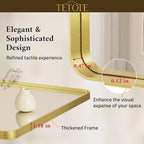 TETOTE 30 x 36 Inch Gold Mirror - Image 5