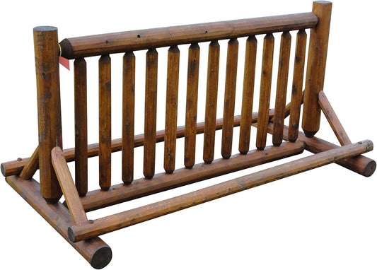 13-Place Bike Log Rack, Outdoor Bike Stand, Freestanding Bicycle Storage Racks, Standing Rack for Bikes, Bicycle Parking Floor Stand, Ebike Racks, Fat Tire Bikes for Men- Canyon Brown + 15" Anchor Kit