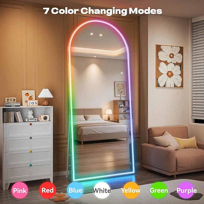 Hasipu Arch Full Length Mirror 95 x 40 in - Image 3