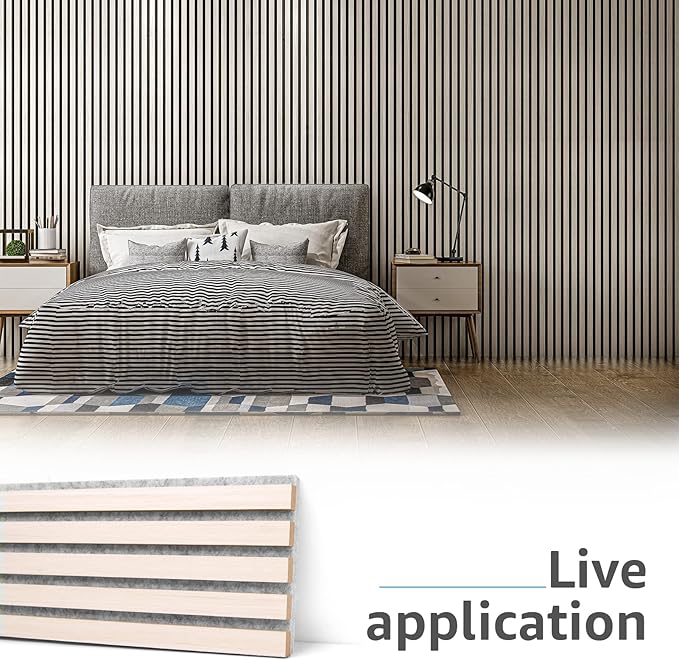 Art3d 4-Piece Wood Slat Acoustic Panels - Image 5