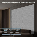 50 Pack Bulk Self-Adhesive Soundproof Wall Panels, 1.2lb/ft³ High Density - Image 2