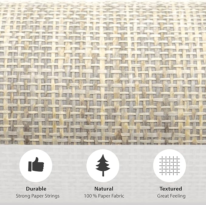 Ansehan Grasscloth Textured Wallcovering W712 Terraces Collection 36" W x 8 - Image 6