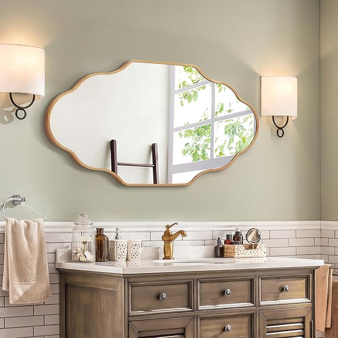 Scalloped Mirror for Bathroom - Image 2