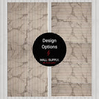 Wall!Supply 3D Wall Panels – Faux Marble Round Slatted – Home Decor Wallpaper - Image 7