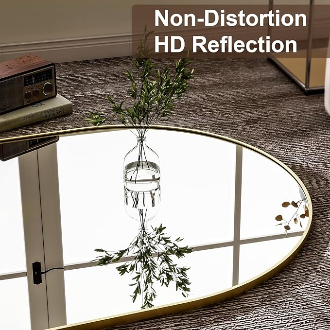 GLSLAND-77 x38 Arched Full Length Mirror - Image 5