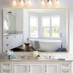 KOCUUY Large Gold Bathroom Mirror, 60x40 Inch Rectangular Mirror - Image 2