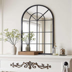 Arch Wall Mirror Mounted Decorative, Arched Window Pane Mirror - Image 3