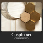 Large Framed Modern Luxury Gold Wall Art - Image 7