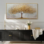 Large Framed Tree of Life Gold Wall Art - Image 4