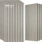TO-TH Wood-Look Acoustic Wall Panels, 10 Pack 47.2” x 23.6” Acoustic Panels by TO-TH