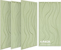 BUBOS 4 Pack Large Acoustic Panels, Total-Size 47.2 x 23.6 Inches Soundproof by BUBOS