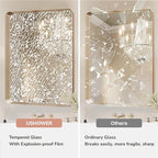 USHOWER Gold Bathroom Mirrors 24"x36" 2 Pack, Brushed Gold Rectangle Mirrors - Image 5