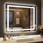 LOAAO 40"x34" LED Bathroom Mirror by LOAAO