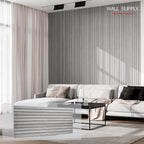 Wall!Supply Ultralight Linari Modern Grey EPS Foam Faux Wood 3D Wall Panels - Image 2