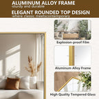 Koonmi 78"x35" Floor Mirror Full Length, Bedroom Floor Body Mirror - Image 4