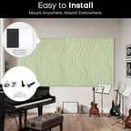 BUBOS 4 Pack Large Acoustic Panels, Total-Size 47.2 x 23.6 Inches Soundproof - Image 8