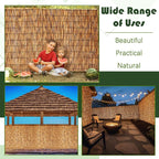 Barydat 3 Pcs 5 x 16.4 ft Reed Fence Roll, 85% Shade Bamboo Privacy Screen - Image 6
