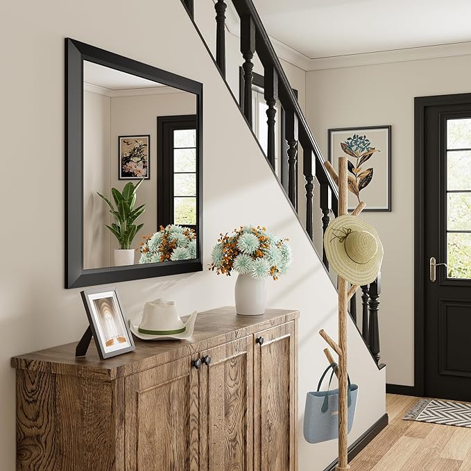 Briivue 60x30 Inch Black Bathroom Mirror - Image 9