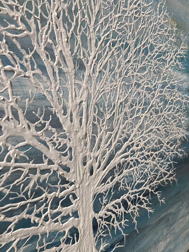 Yihui Arts Canvas Art Wall Decor, Modern Nature Teal Artwork Prints, Large Size - Image 3