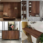 48x354 inch Large Walnut Wood Contact Paper Peel and Stick Wood Wallpaper - Image 8