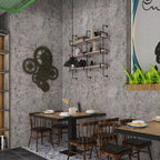 BAYYA Concrete Wallpaper Peel and Stick Grey/Brown/Beige Cement Contact Paper - Image 4