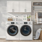 FIMELLO 47.2" W Laundry Room Cabinets Wall Mounted, Laundry Wall Cabinet - Image 2