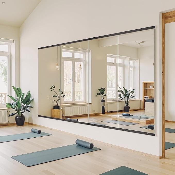 TRAHOME Home Gym Mirror for Wall, Glass Frameless Body Large Mirror for Home Gym - Image 4