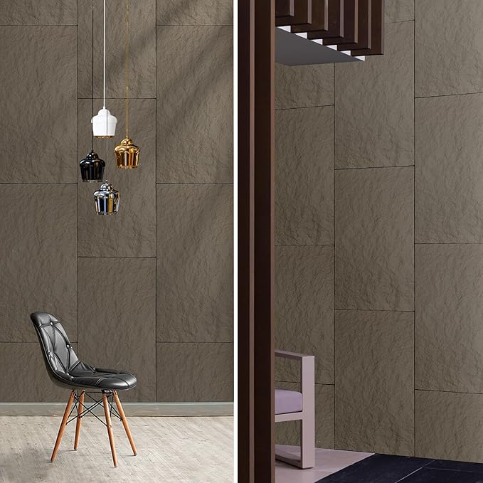 KASARO PU 3D Faux Stone Wall Panels, Cement Texture Accent - Image 6