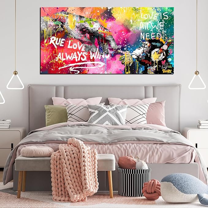 Graffiti Canvas Wall-Art for Living Room Large Size - Image 6