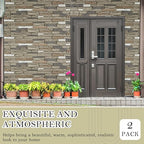 3 Pack Faux Stone Panels Interior 45.6''l x 11.8''h x 0.98''d Faux Siding - Image 5