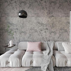 48"×354" Extra Wide Large Size Grey Concrete Wallpaper Peel and Stick by BAYYAPeelandStickWallpaper