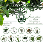 ODTORY Artificial Boxwood Hedges Panels Roll: 20"x20" 12P UV-Anti Faux - Image 3