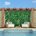 Grooy Artificial Hedge Grass Wall, Boxwood Panels 40"x120", UV Protected - Image 3