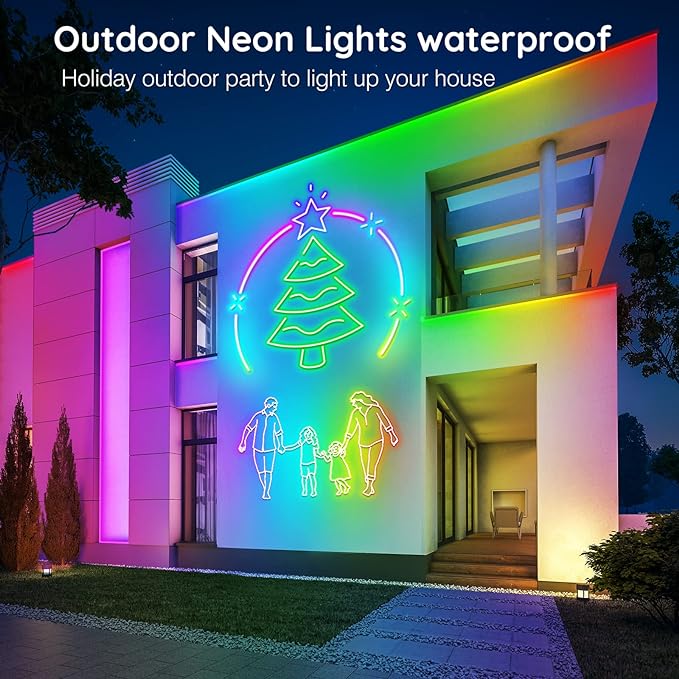 AILBTON 200Ft Neon Rope Lights, Flexible Led Rope Lights Control - Image 6