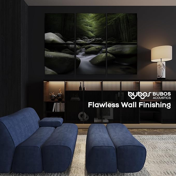BUBOS 6 Pack Self-Adhesive Acoustic Wall Panels, 70.8" x 47.2" Sound Panels - Image 7