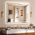 40x30 Inch LED Lighted Bathroom Mirror by Unknown