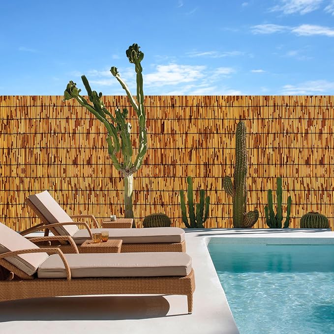 Reed Fencing Rolls, Patio Privacy Screen, Decorative Bamboo Fence Rolls - Image 5