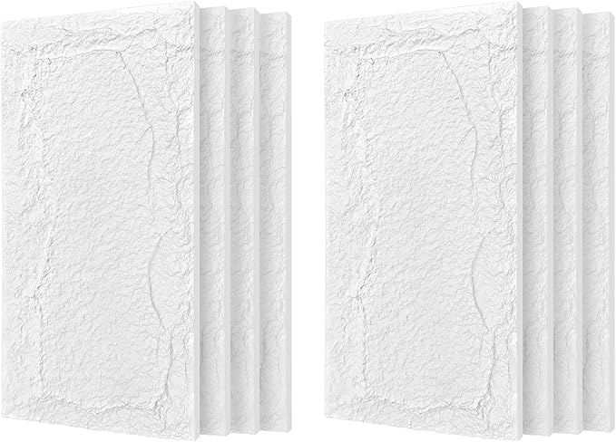 3D Faux Stone Wall Panels, Lightweight & Waterproof Accent Marble Stone Skin by Gahowlen