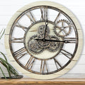 The B-Style Large Wall Clock 24 inch Moving Gear Wall Clock Oversized Vintage by TheB-StyleTB