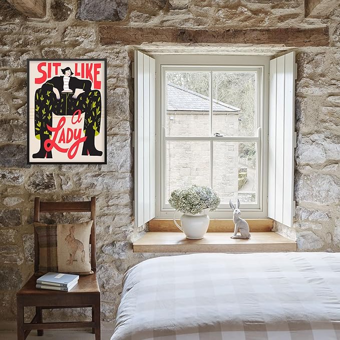 Funky Feminist Wall Art Vintage Trendy Equal Rights Canvas Poster 24x36 inch - Image 5