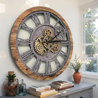 ImprovingLife The Gears Clock The Original Real Moving Gear Wall Clock Vintage - Image 2
