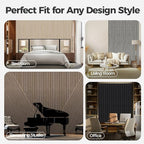 AKUMAX 4 Pack Acoustic Panels, Wood Slat - Image 7