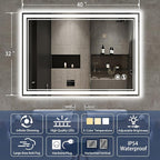 40“ x 32” Bathroom Mirror with Lights LED Mirror - Image 2